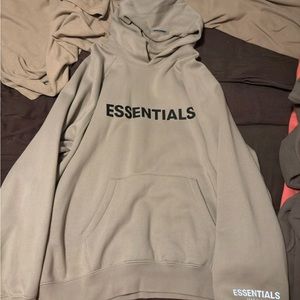 Fear of God Essentials Olive Hoodie. Men XXL. Like New.